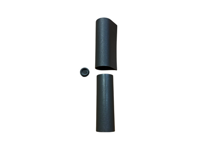 Kit copricerniera marrone per porta blindata destra/sinistra altezza copertura 75 mm. Colore testa di moro