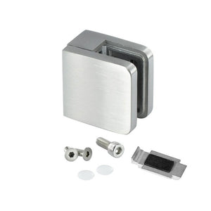 INOX DESIGN SUPPORTO PER VETRO MODELLO "03" CON ATTACCO DIRITTO - FINITURA INOX