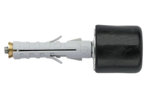 TECFI TASSELLO CON VITE DIAMETRO 9x40 mm. IN NYLON CON PARACOLPI IN GOMMA NERA