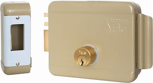 YALE Serratura elettrica destra/sinistra ad applicare per ferro. Entrata 40/50/60/70/80 mm. - finitura zincata